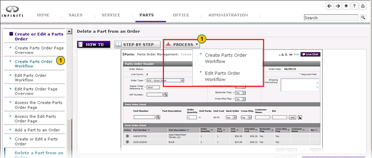 Use workflows in DBS help.